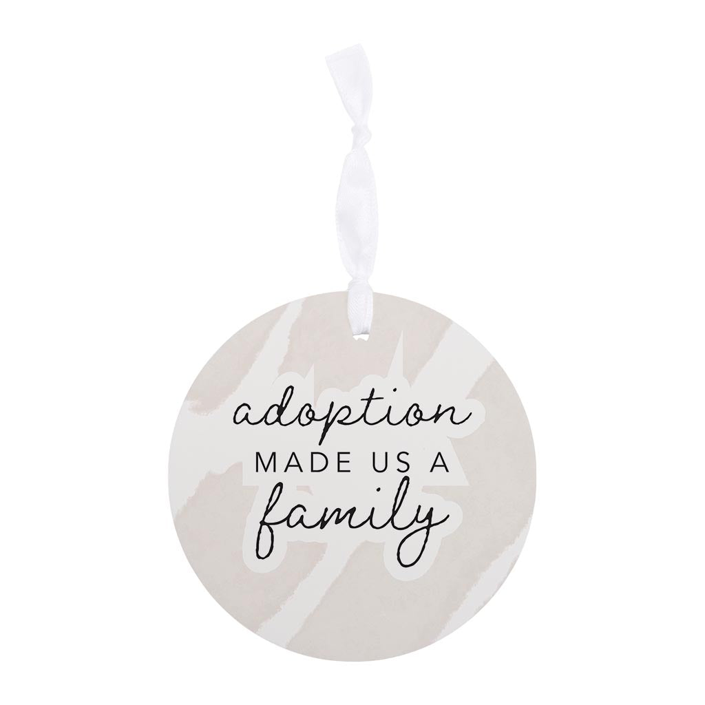 Modern Minimalist Mothers Day Adoption | Wood Ornament | Eaches | Min 6