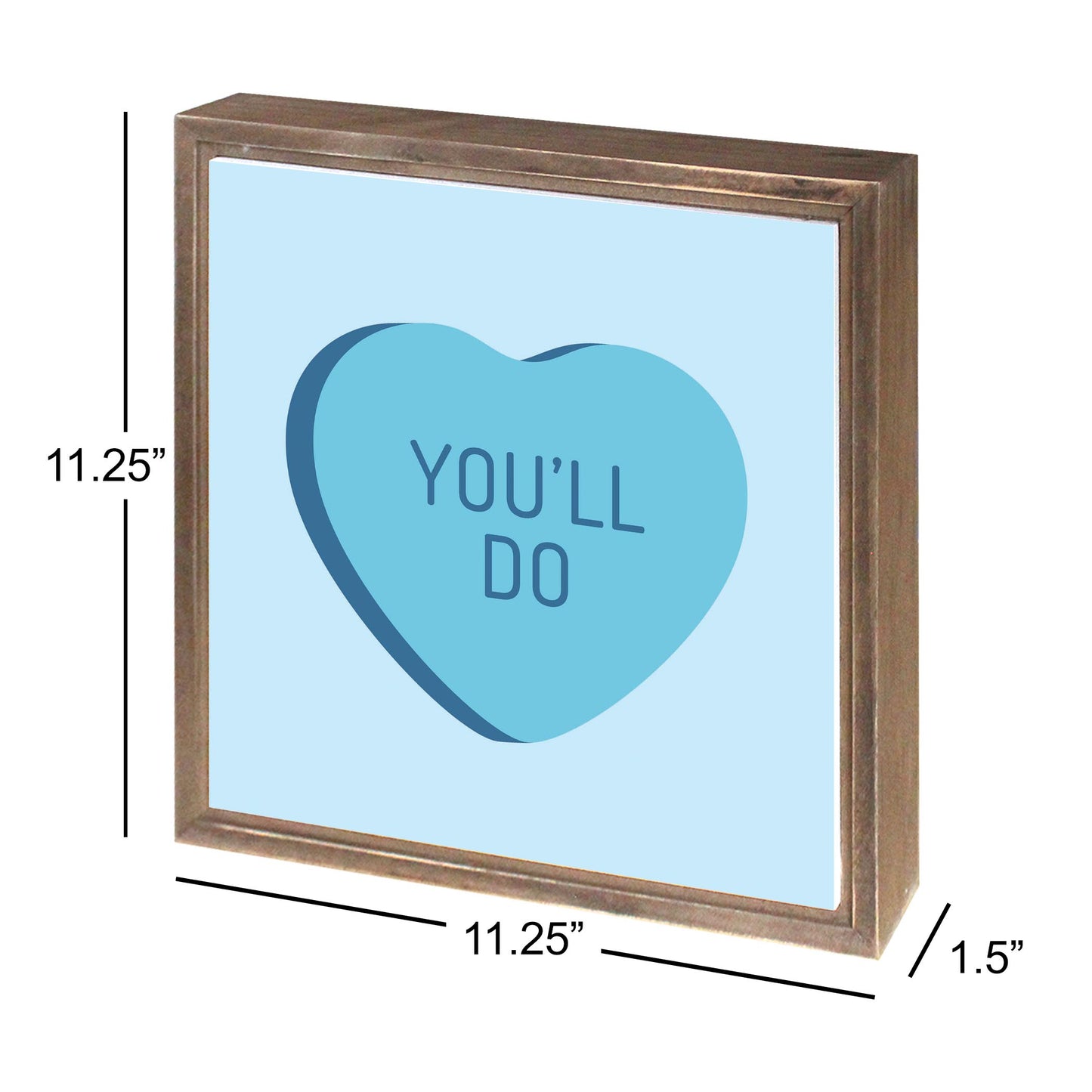 Funny Message Hearts Youll Do | Wood Sign | Eaches | Min 1