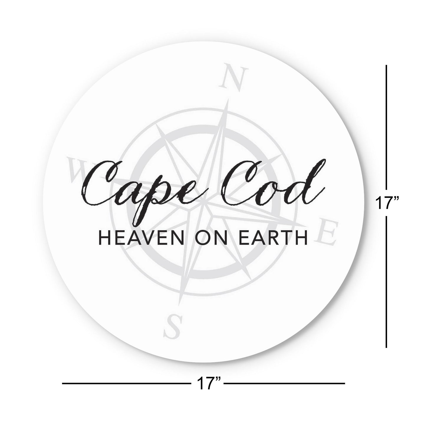 Minimalistic B&W Cape Cod Heaven On Earth | Wood Sign | Eaches | Min 1