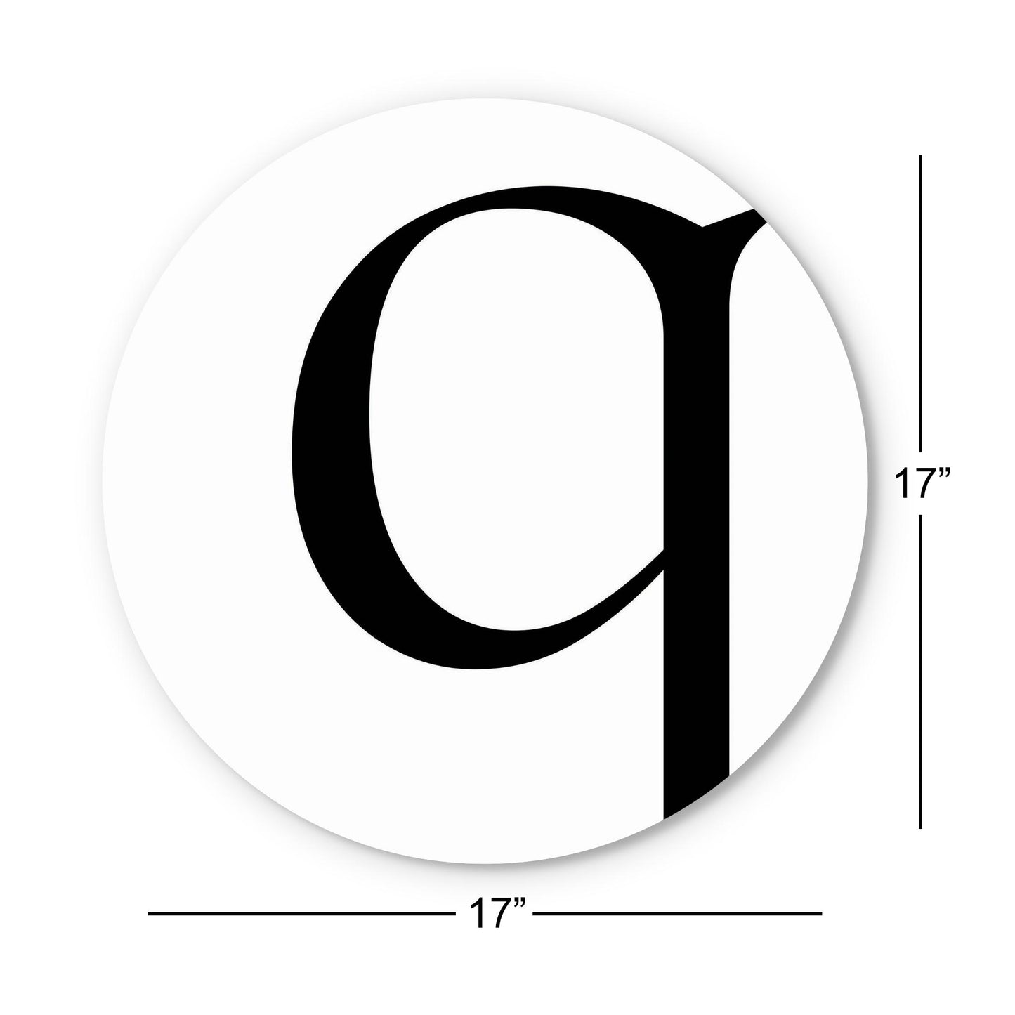 Minimalist Monogram Q | Wood Sign | Eaches | Min 1