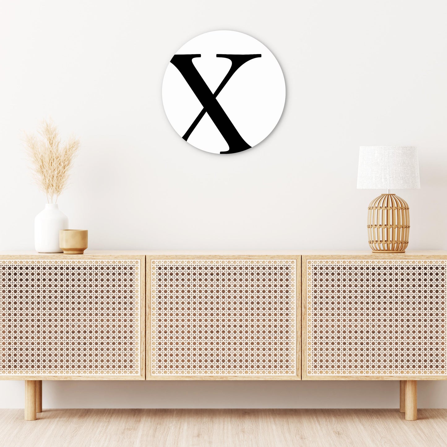 Minimalist Monogram X| Wood Sign | Eaches | Min 1