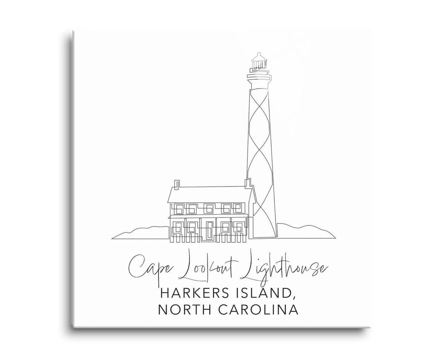 Cape Lookout Lighthouse | Hi-Def Glass Art | Eaches | Min 2