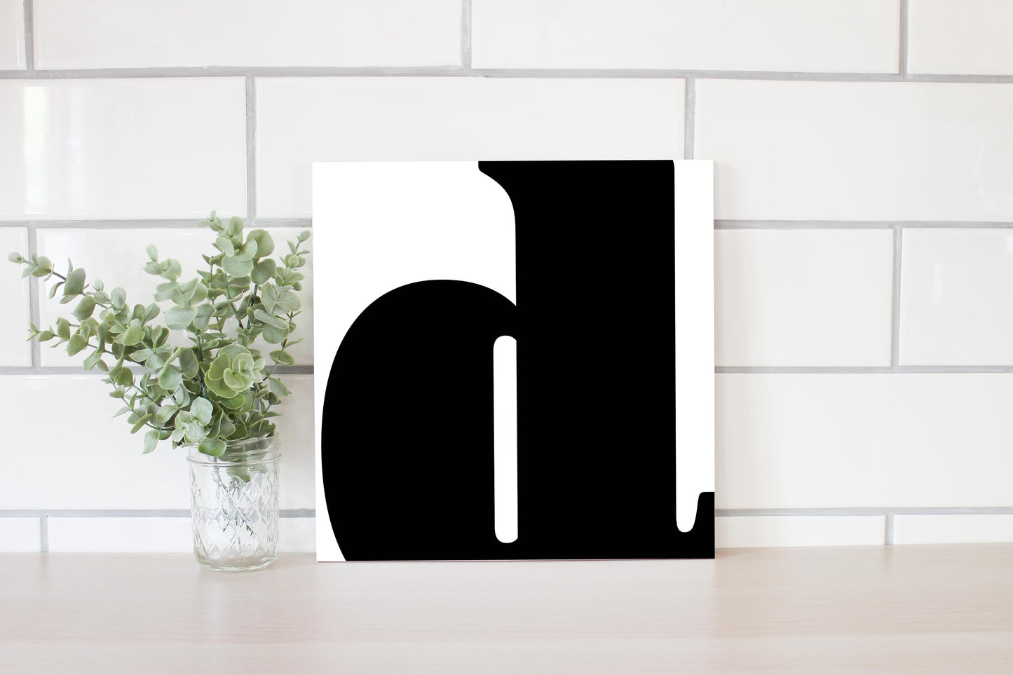 Fun Chunky Monogram D | Wood Sign | Eaches | Min 2