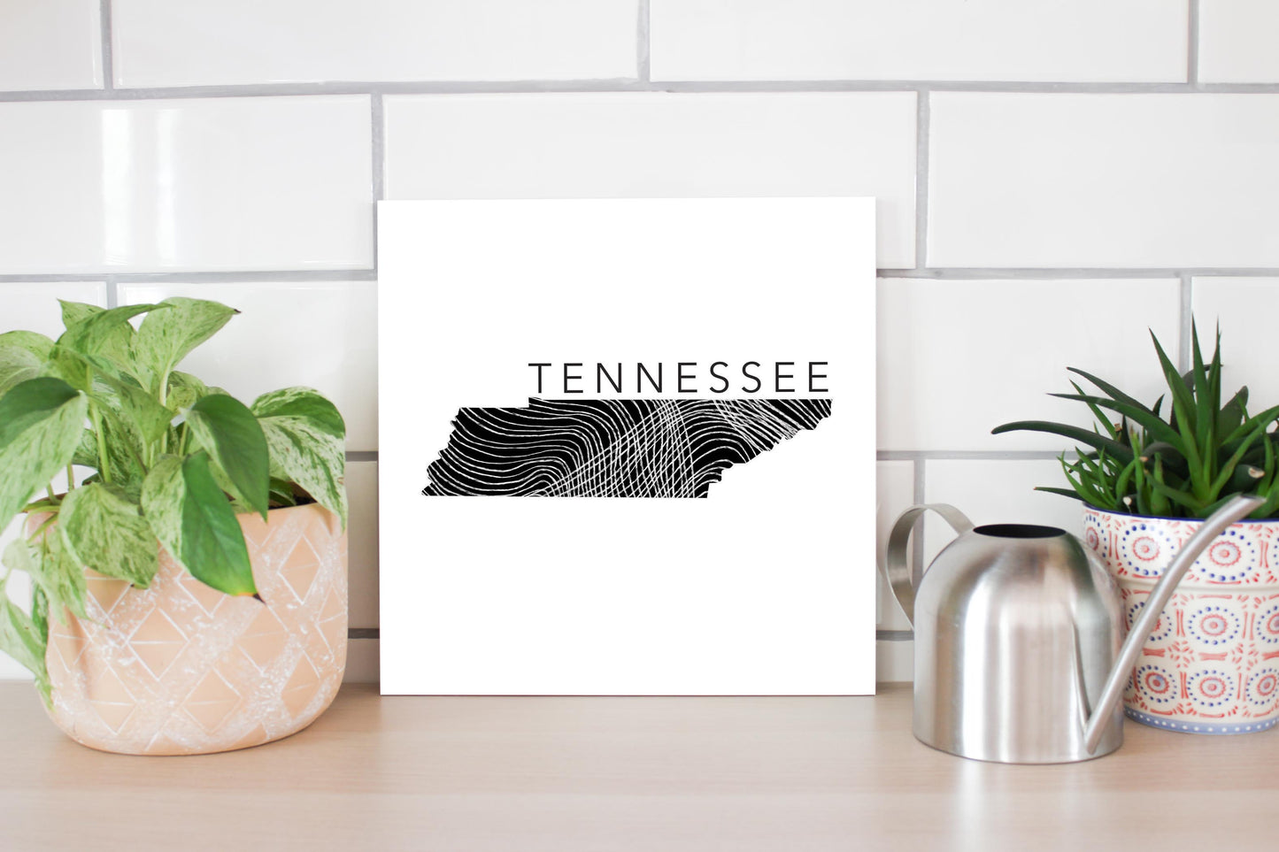 Minimalist B&W Tennessee State Name | Wood Sign | Eaches | Min 2