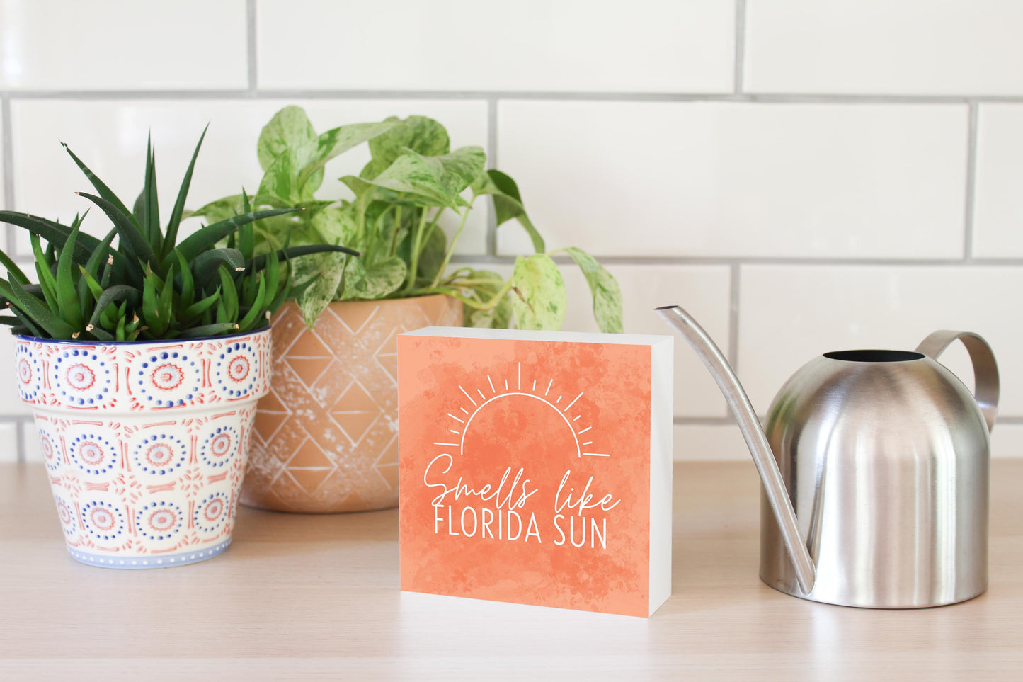 Smells Like Florida Sun Pink | Wood Block | Eaches | Min 4