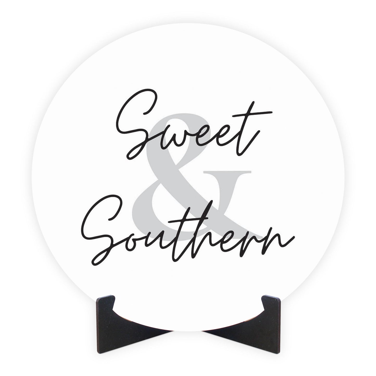 Minimalistic B&W Texas Sweet Southern | Wood Sign | Eaches | Min 1