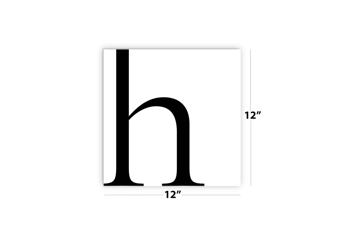 Minimal Monogram H | Wood Sign | Eaches | Min 2