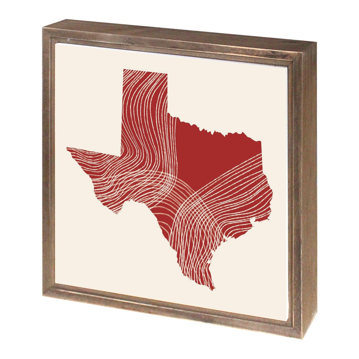 Modern Minimalist Texas Fluid Line State Shape | Wood Sign | Eaches | Min 1