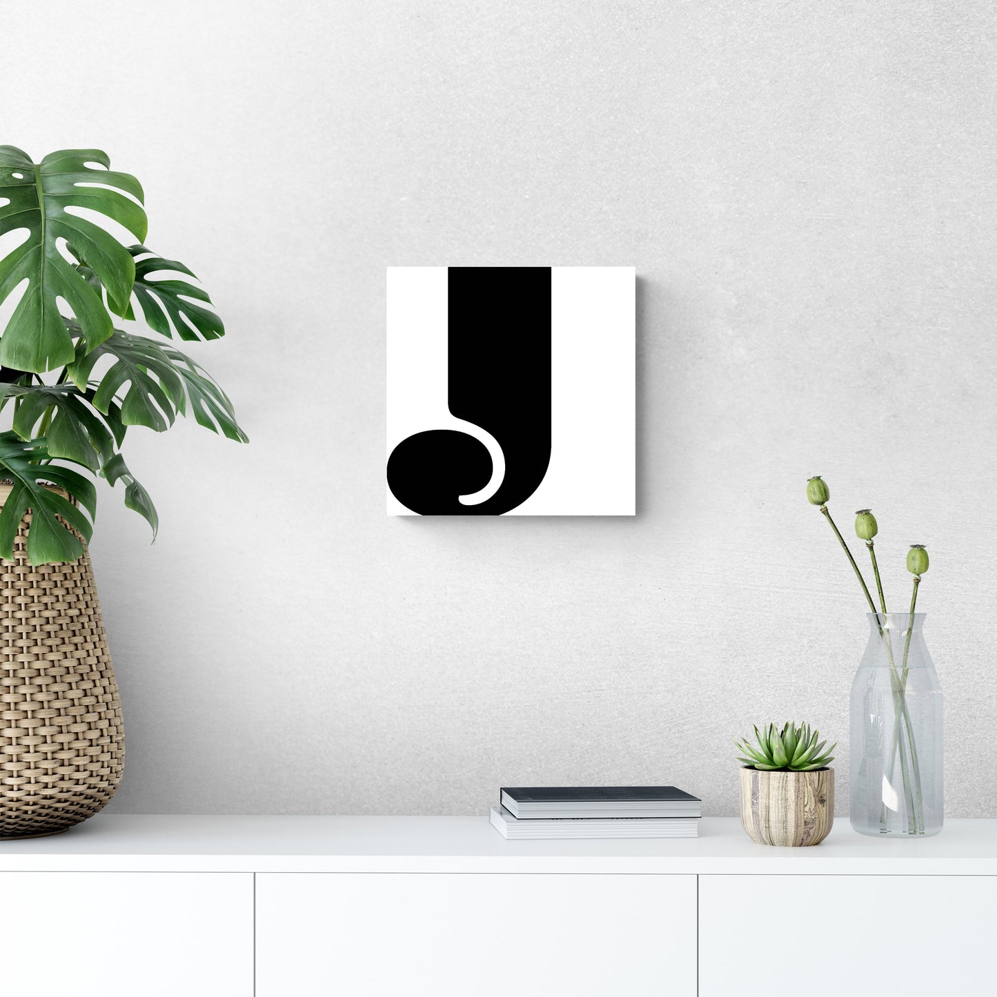 Fun Chunky Monogram J | Wood Sign | Eaches | Min 2