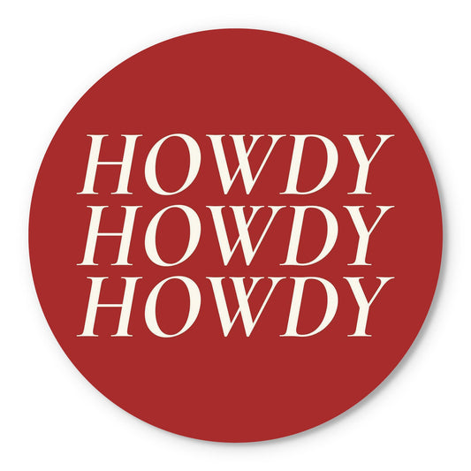 Modern Minimalist Texas Colors Howdy | Wood Sign | Eaches | Min 1