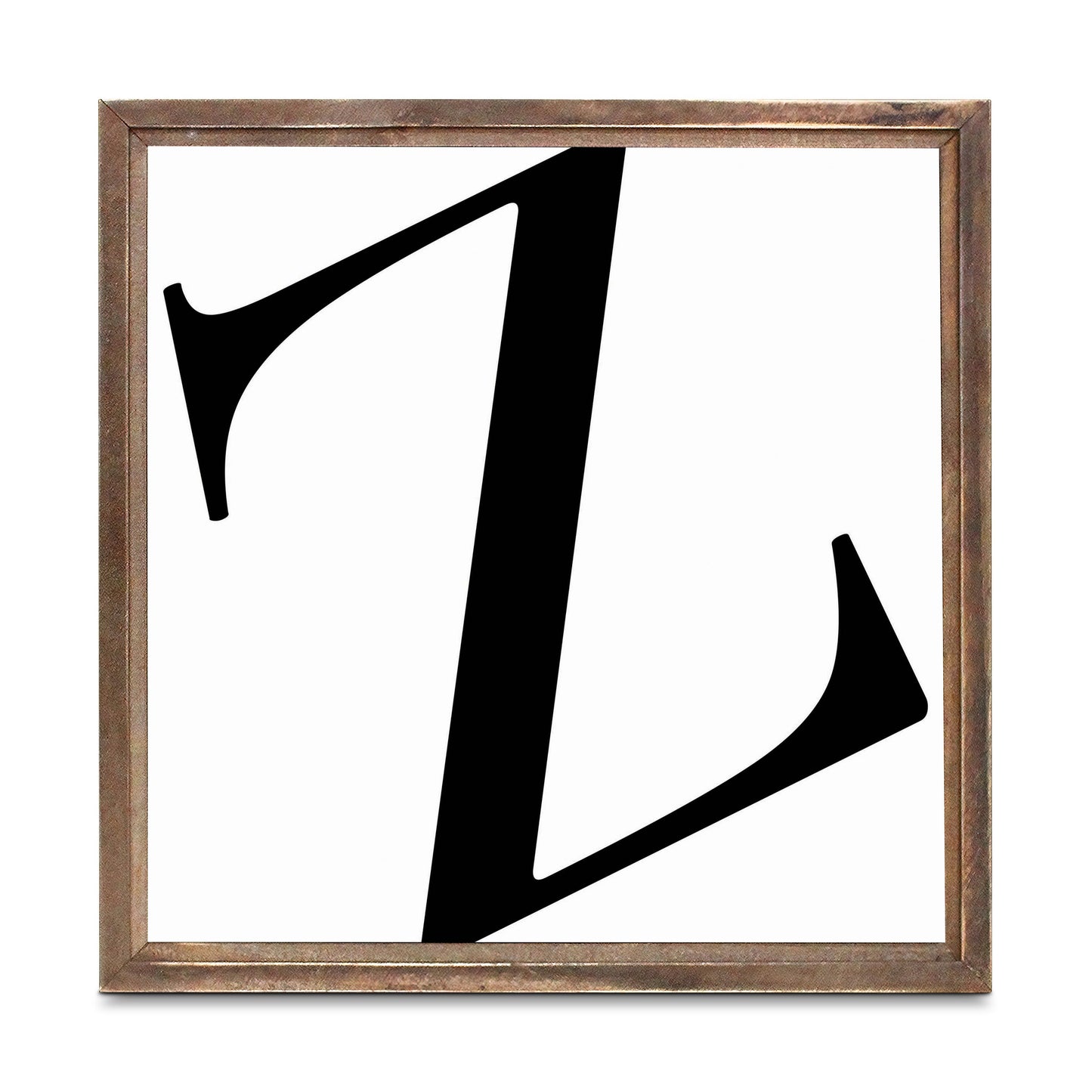 Minimalist Monogram Z | Wood Sign | Eaches | Min 1