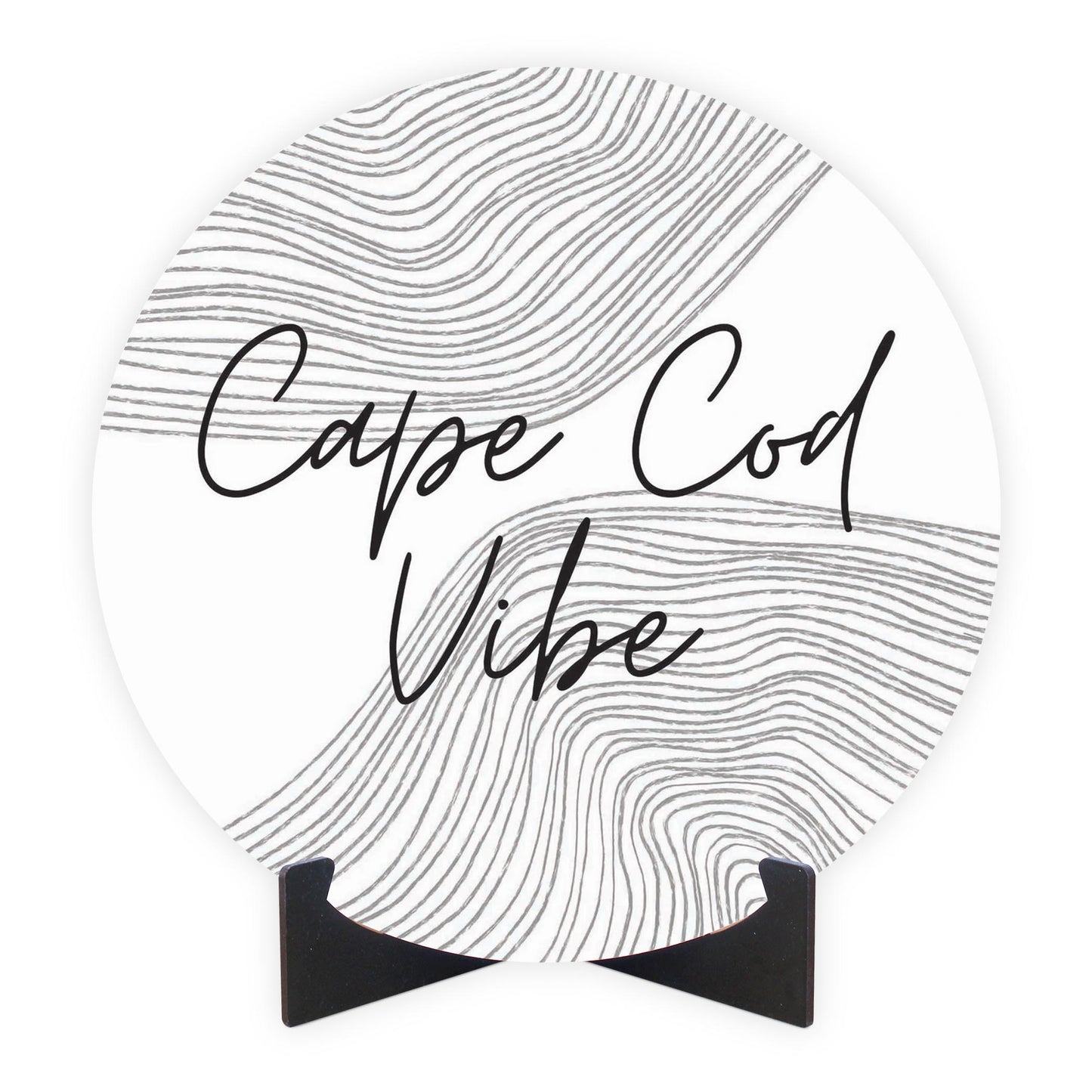 Minimalistic B&W Cape Cod Vibe | Wood Sign | Eaches | Min 1