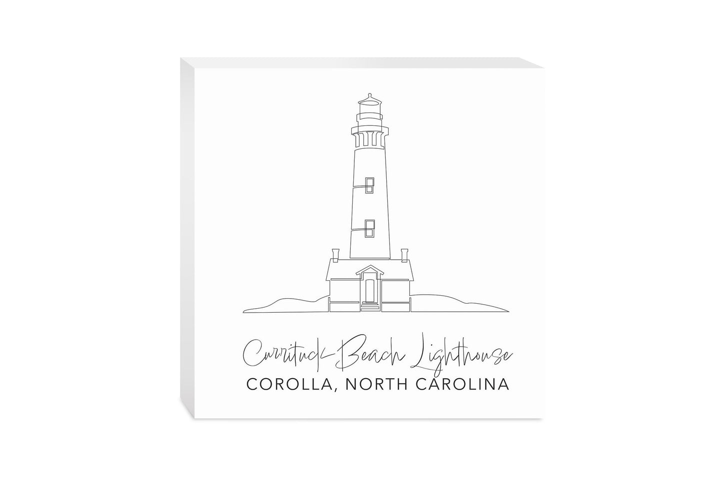 Currituck Beach Lighthouse | Wood Block | Eaches | Min 2