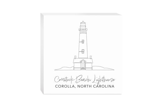 Currituck Beach Lighthouse | Wood Block | Eaches | Min 2