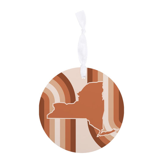 Modern Minimalistic New York Retro Thick Line | Wood Ornament | Eaches | Min 6