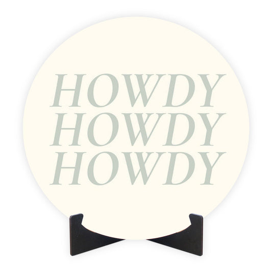 Modern Minimalist Oklahoma Howdy | Wood Sign | Eaches | Min 1