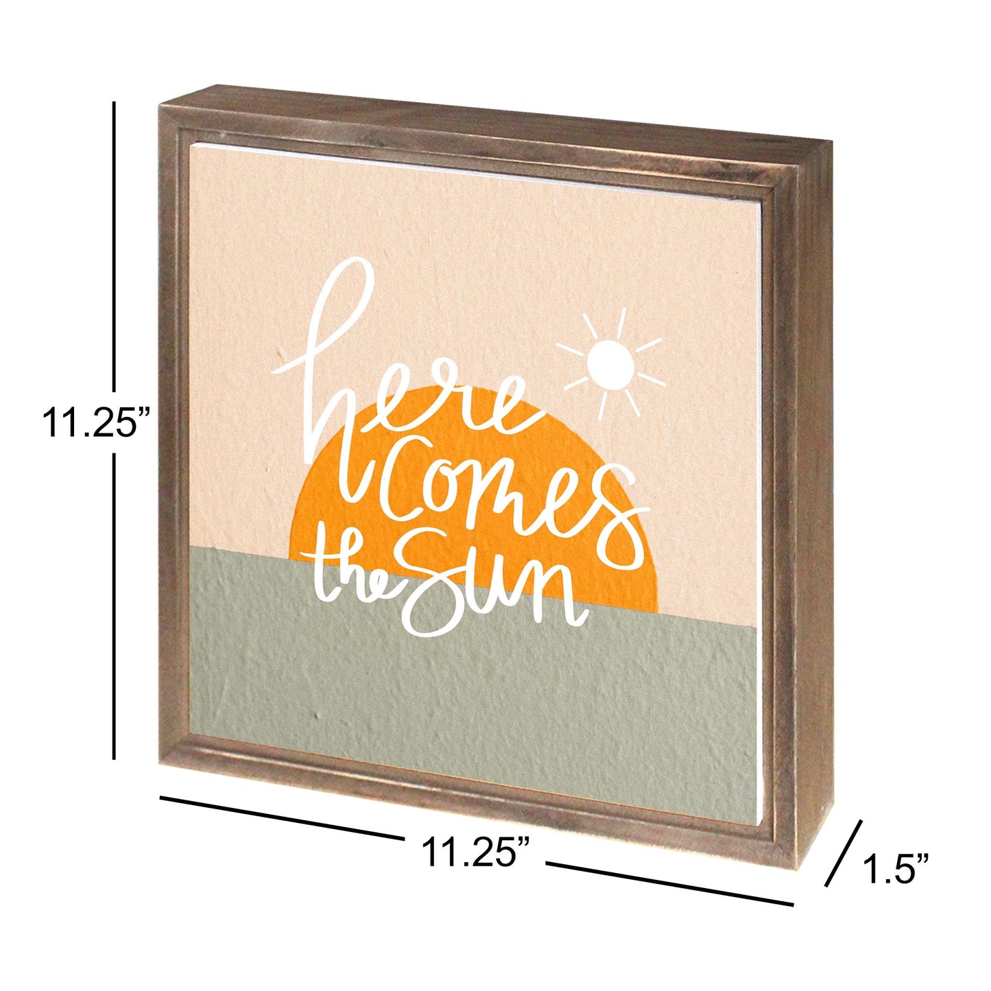 Here Comes The Sun Texture | Wood Sign | Eaches | Min 1