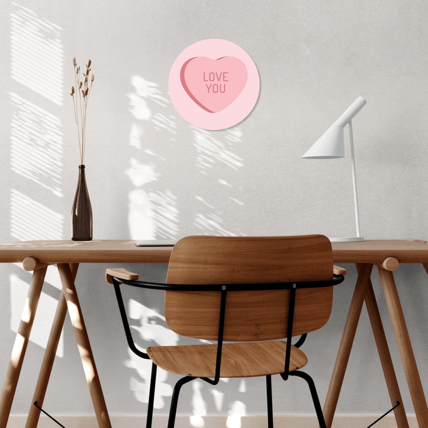 Message Hearts Love You | Wood Sign | Eaches | Min 1