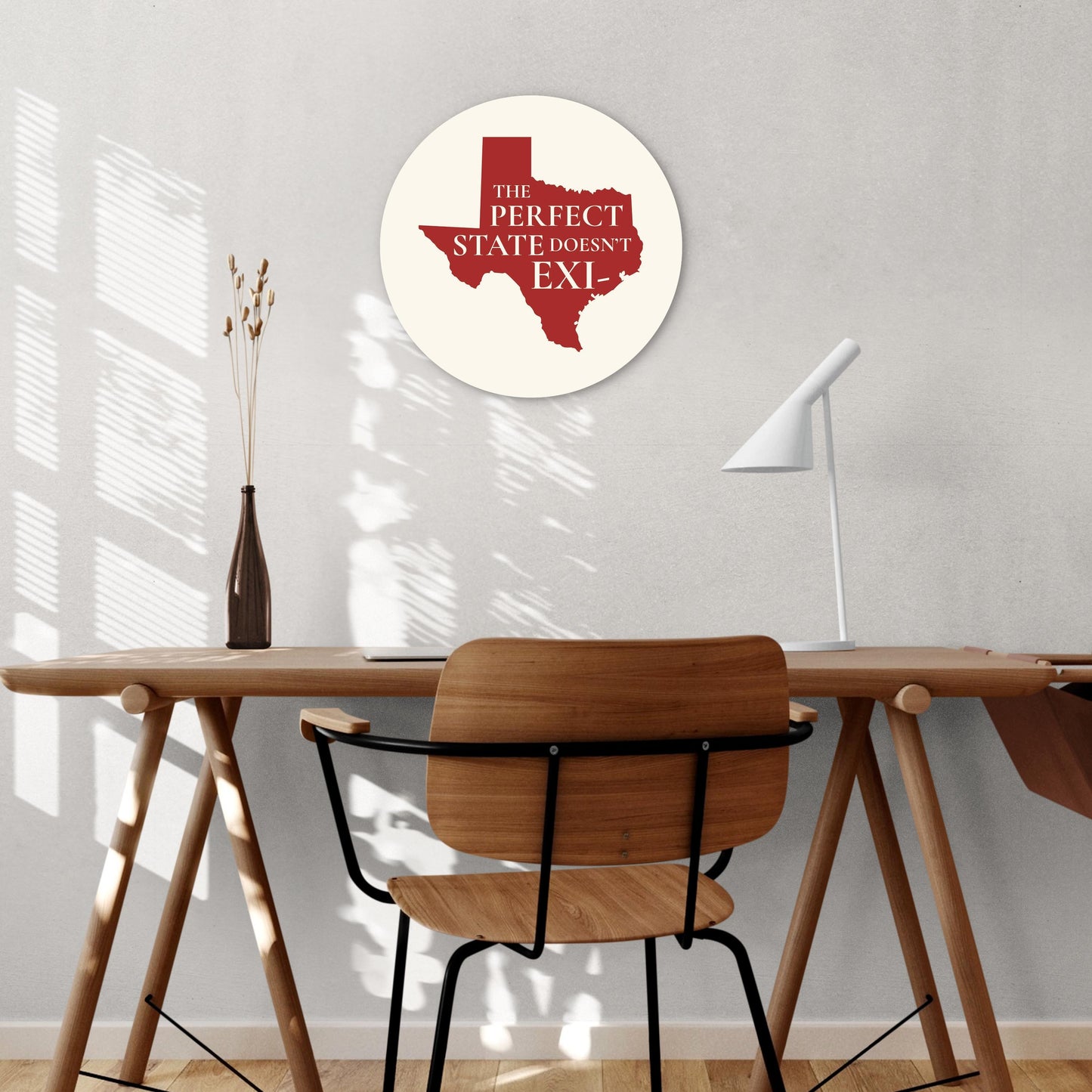 Modern Minimalist Texas Colors Perfect State | Wood Sign | Eaches | Min 1