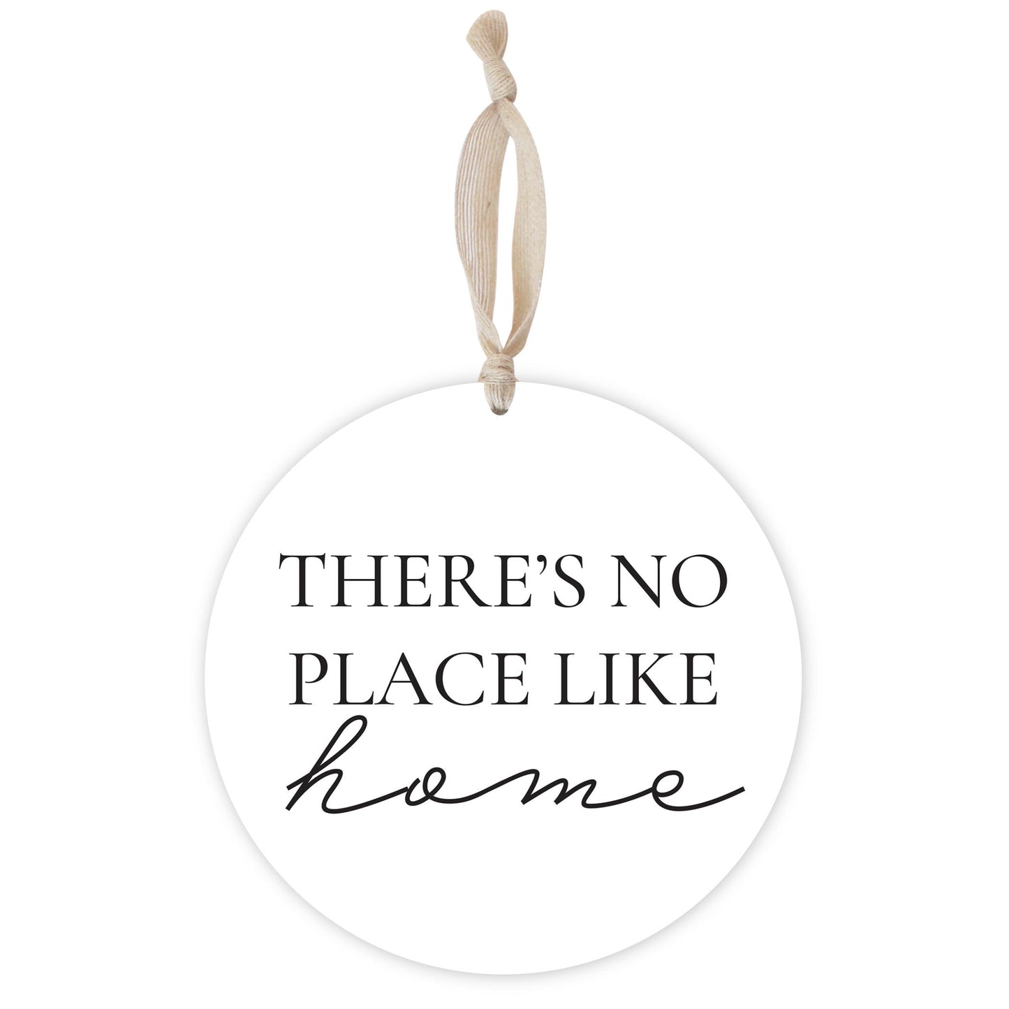 Minimalist B&W Kansas No Place Like Home | Wood Ornament | Eaches | Min 1