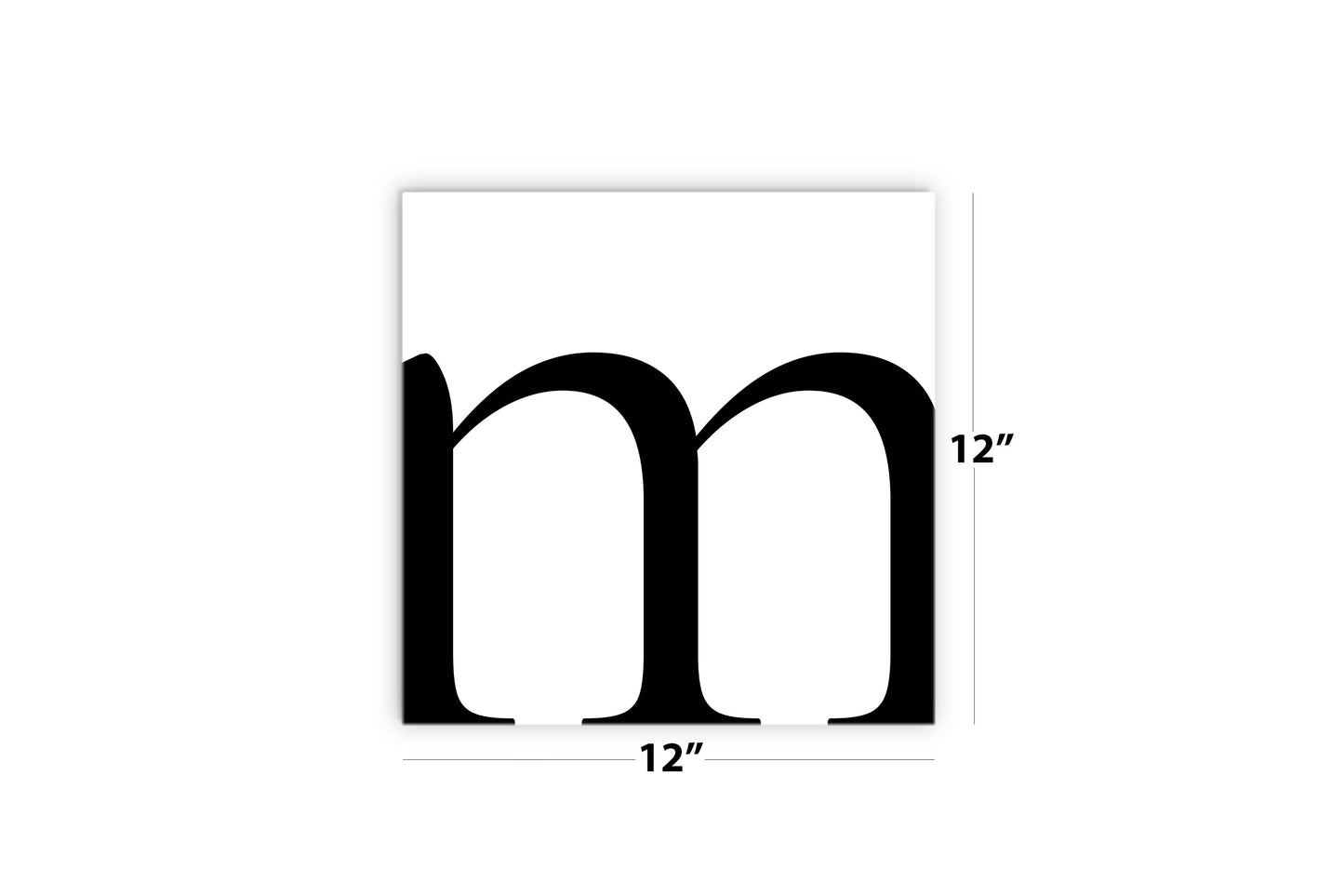 Minimal Monogram M | Wood Sign | Eaches | Min 2