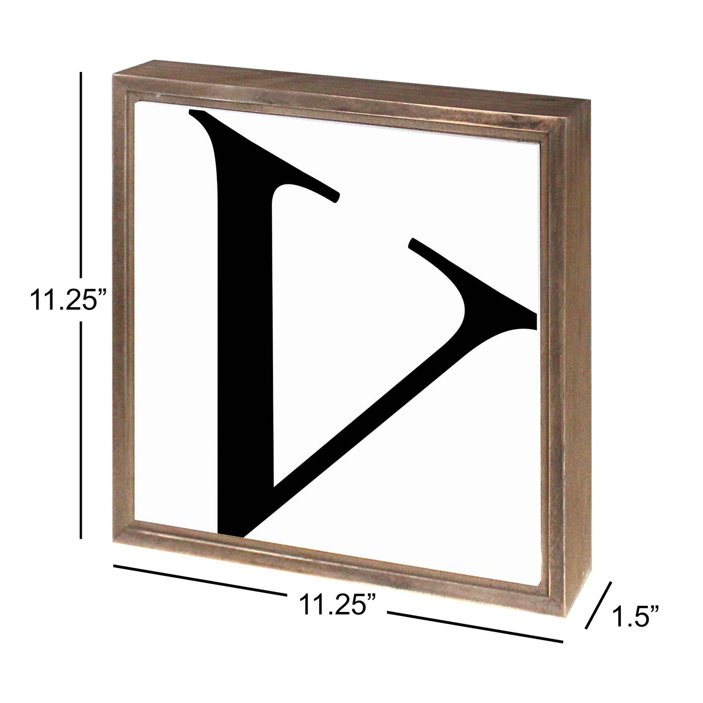 Minimalist Monogram V | Wood Sign | Eaches | Min 1