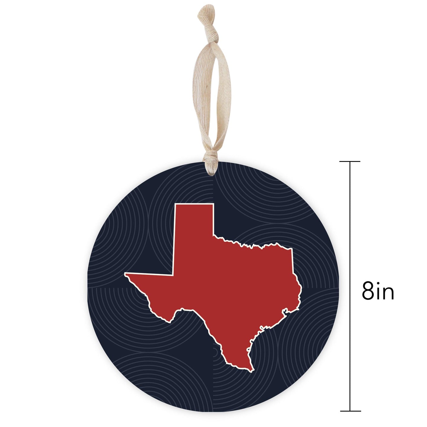 Modern Minimalist Texas Colors Shape | Wood Ornament | Eaches | Min 1