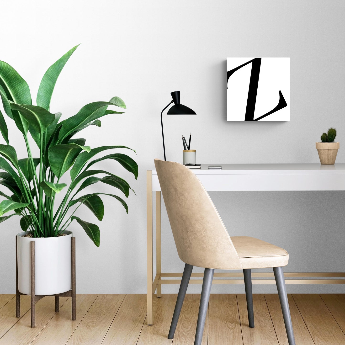 Minimal Monogram Z | Wood Sign | Eaches | Min 2