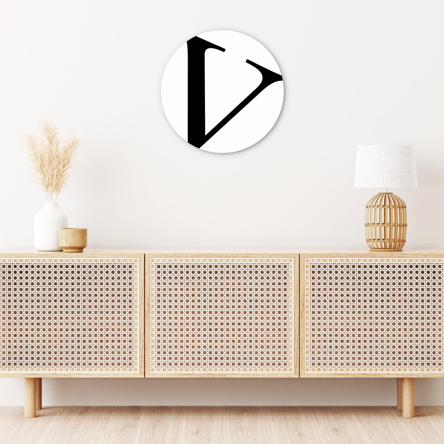 Minimalist Monogram V | Wood Sign | Eaches | Min 1