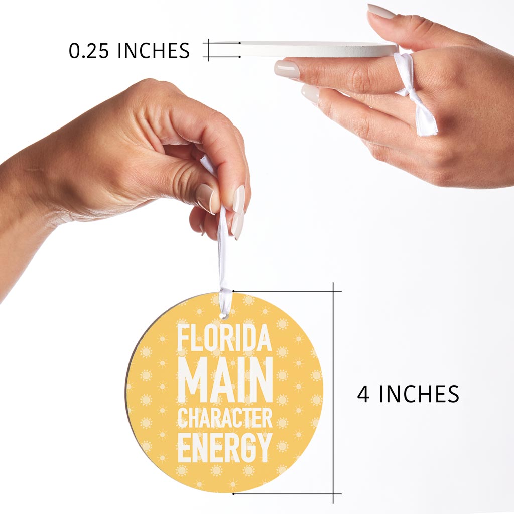 Florida Main Character Energy | Wood Ornament | Eaches | Min 6