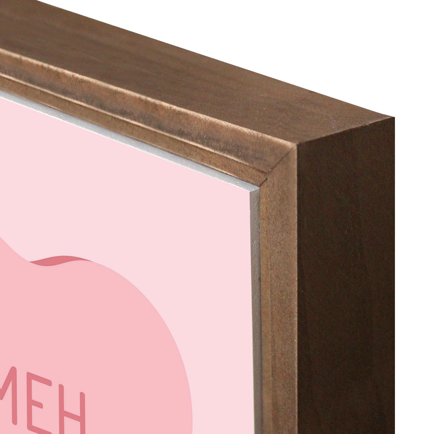 Funny Message Hearts Meh | Wood Sign | Eaches | Min 1