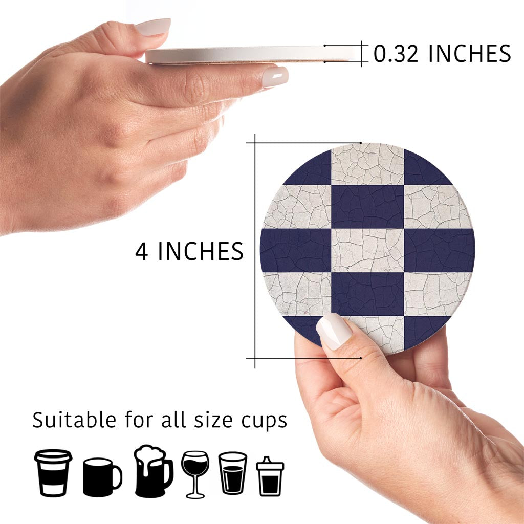 Nautical Flag November | Absorbent Coasters | Set of 4 | Min 2