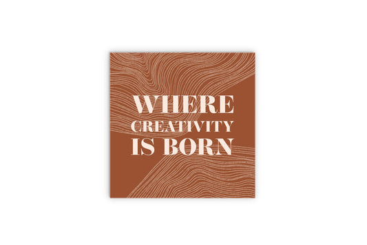 Modern Minimalist New York Creativity Is Born | Wood Sign | Eaches | Min 2