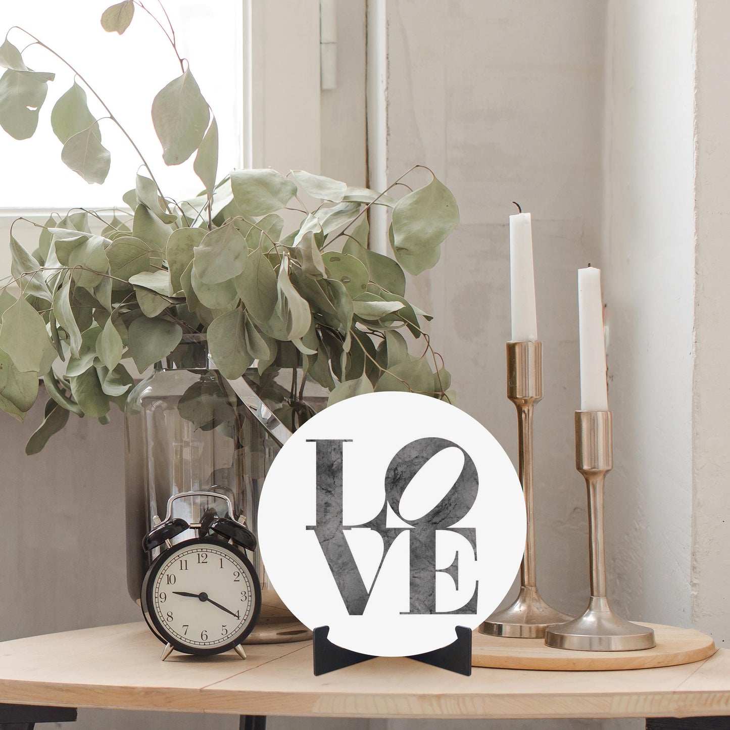 Minimalistic B&W Pennsylvania Love Light | Wood Sign | Eaches | Min 1