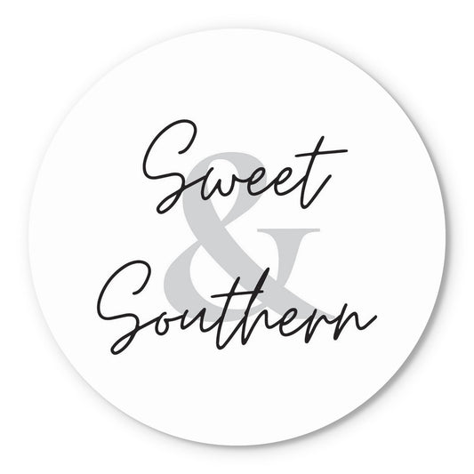 Minimalistic B&W Texas Sweet Southern | Wood Sign | Eaches | Min 1