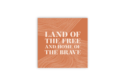 Modern Minimalist New York Free Brave | Wood Sign | Eaches | Min 2