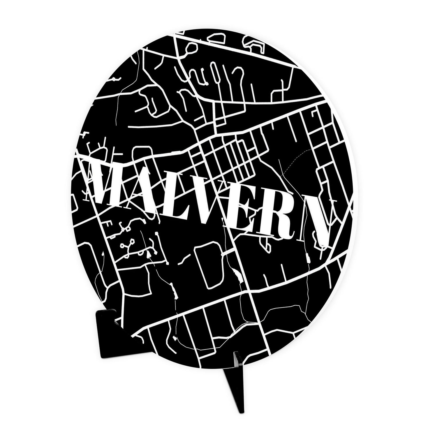 Minimalistic B&W Pennsylvania Malvern Map | Wood Sign | Eaches | Min 1