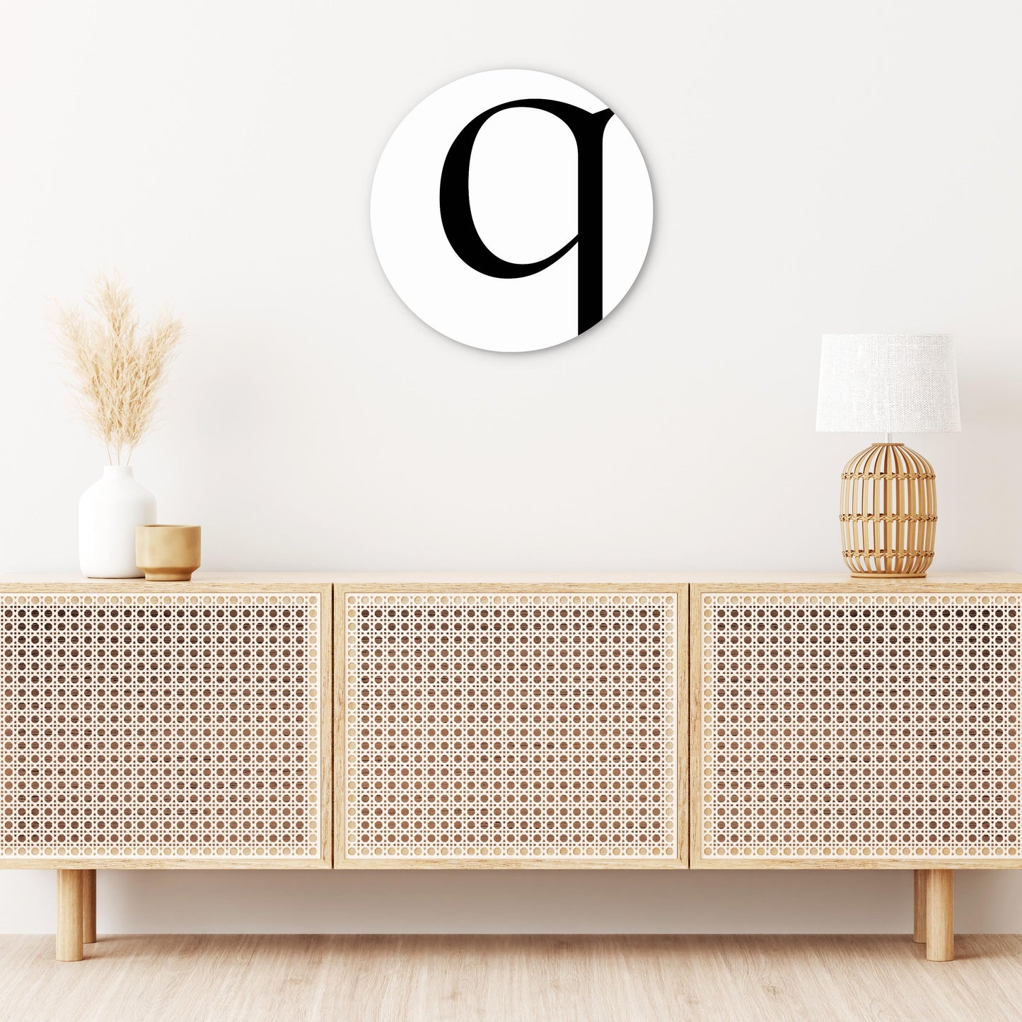 Minimalist Monogram Q | Wood Sign | Eaches | Min 1