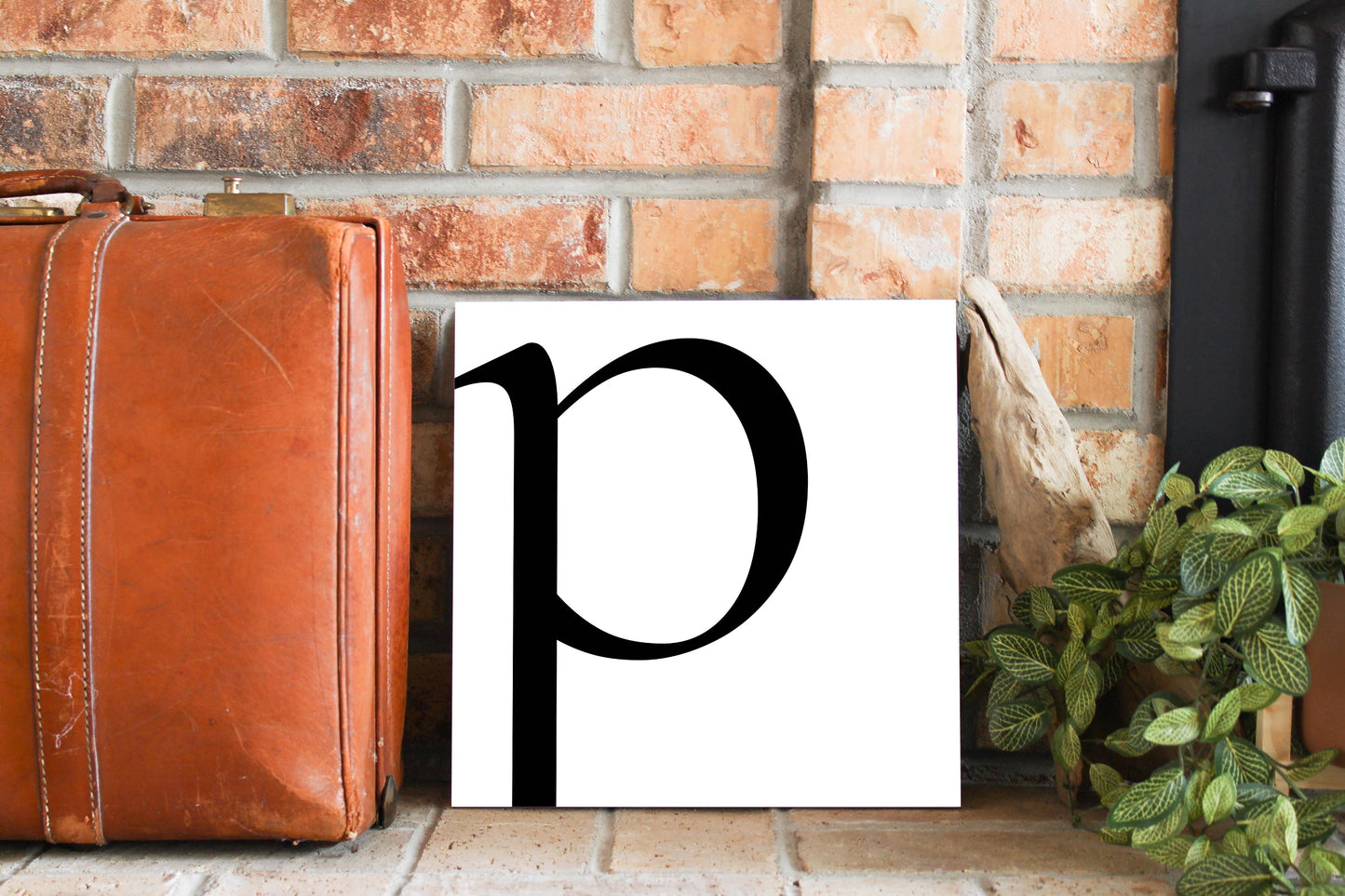 Minimal Monogram P | Wood Sign | Eaches | Min 2