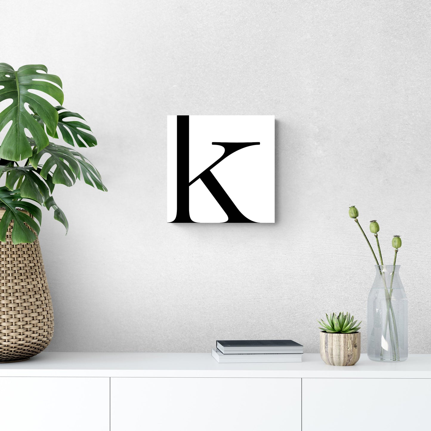 Minimal Monogram K | Wood Sign | Eaches | Min 2