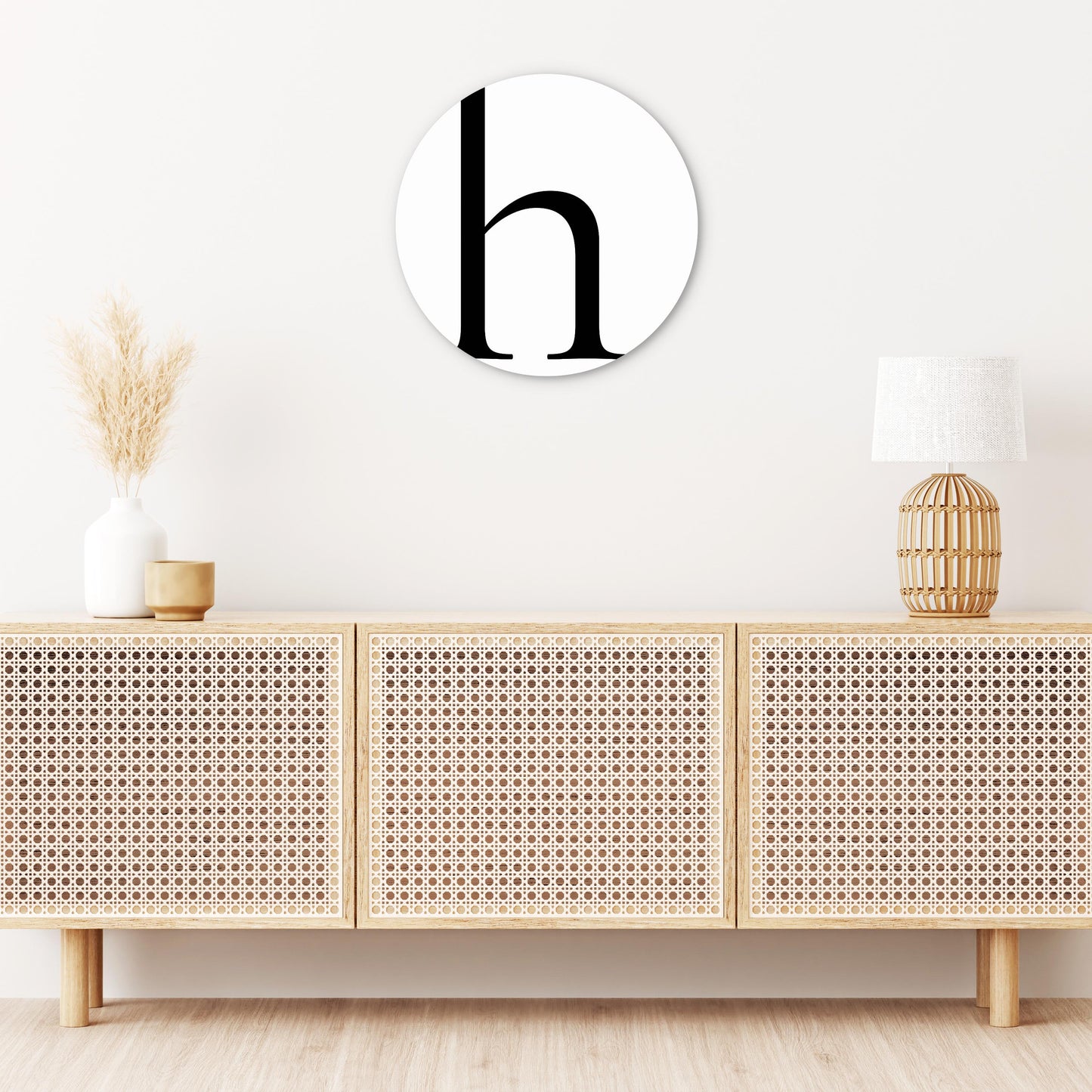 Minimalist Monogram H| Wood Sign | Eaches | Min 1