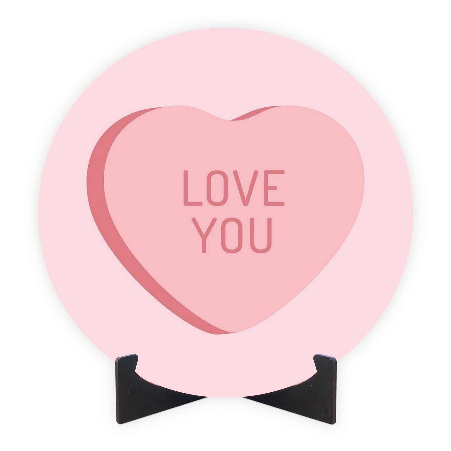 Message Hearts Love You | Wood Sign | Eaches | Min 1